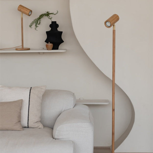 Lampadaire Java Bambou Naturel LED