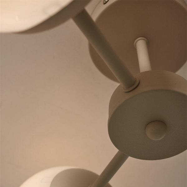 Plafonnier Aspen 3 Bras Verre Blanc Dégradé 54 cm