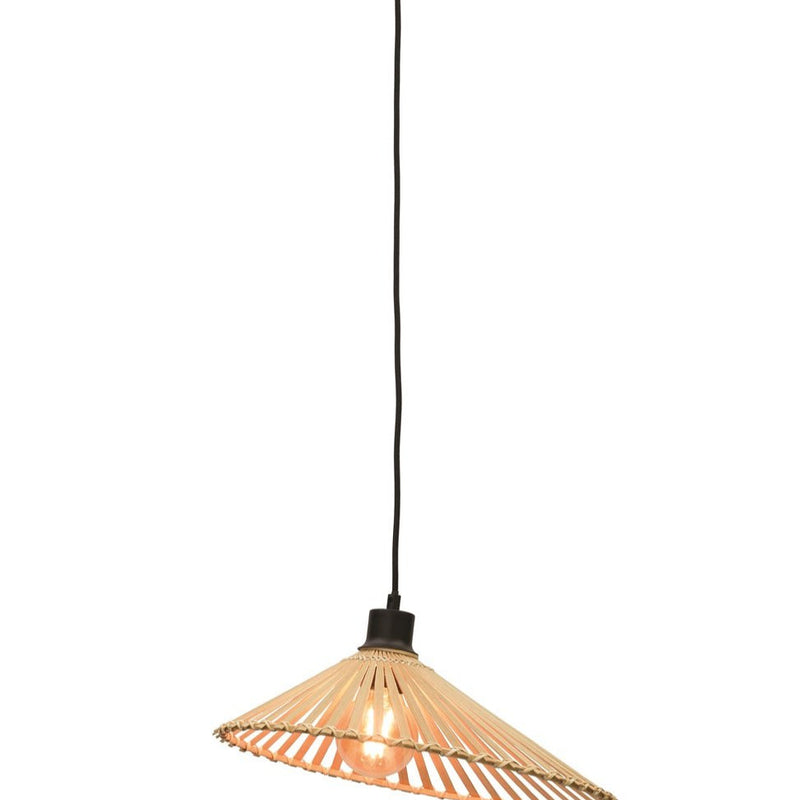 Suspension Bromo Bambou et Fer Naturel Ø40 cm