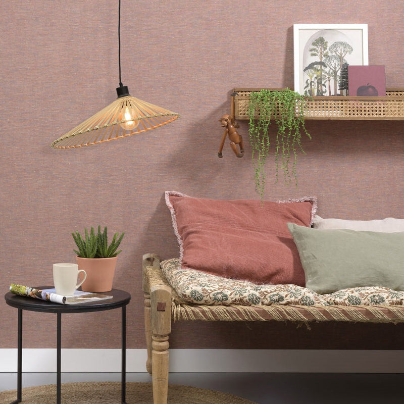 Suspension Bromo Asymétrique Bambou Naturel Ø50 cm