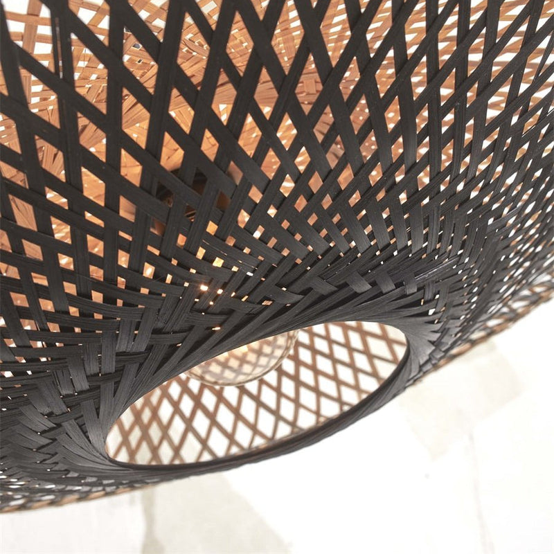 Plafonnier Kalimantan Bambou Noir 30 cm