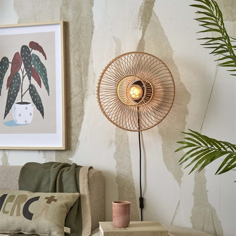 Applique Murale Hokkaido Bambou Naturel 25 cm