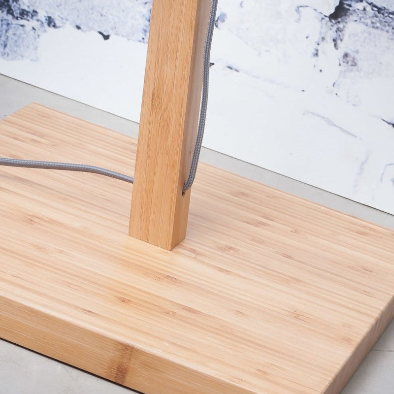 Lampadaire Kalimantan Bambou Naturel et Noir 176 cm