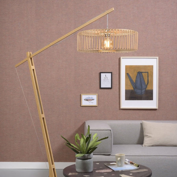 Lampadaire Bromo Bambou Naturel 218 cm