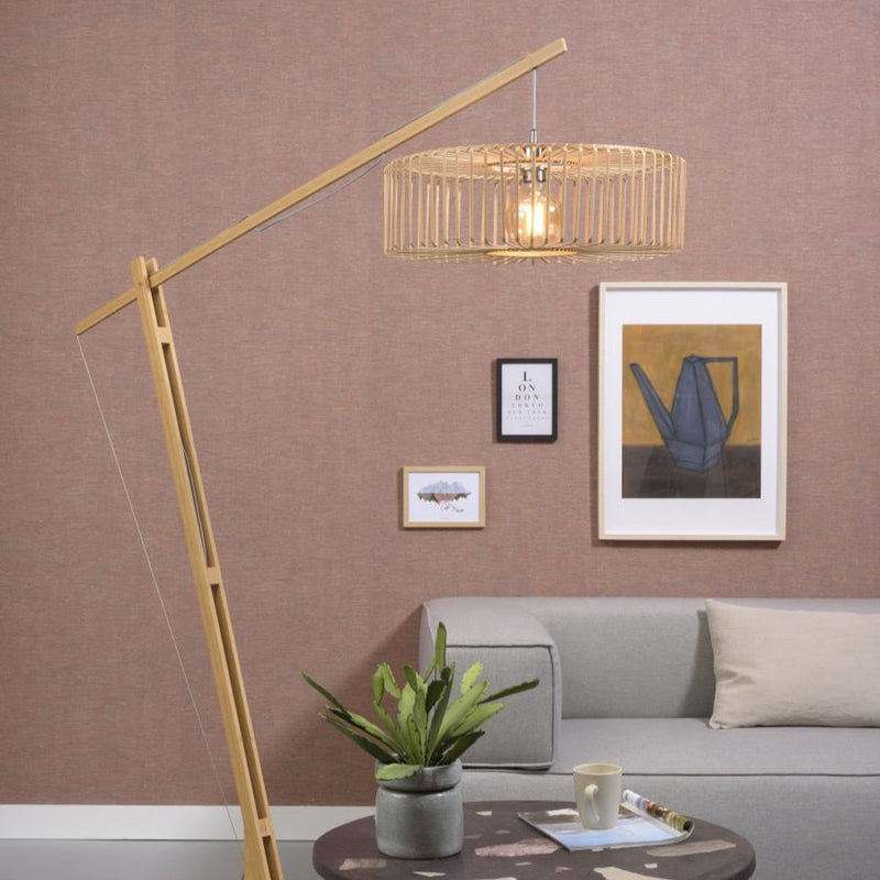 Lampadaire Bromo Bambou Naturel 218 cm