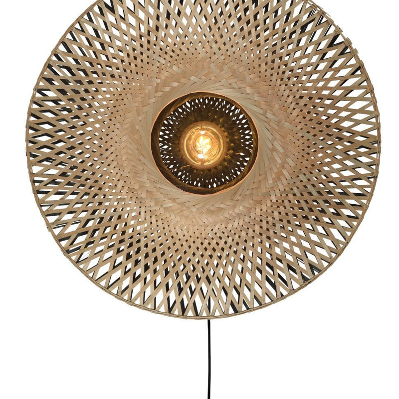 Applique Murale Kalimantan Bambou Noir et Naturel M