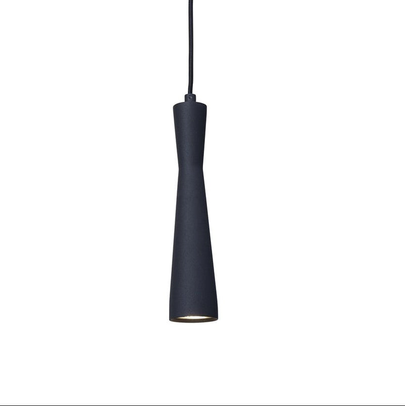 Suspension Cylindrique Bordeaux Noire GU10