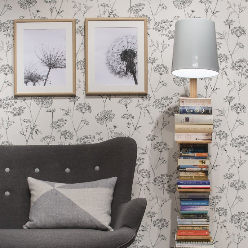 Lampadaire Cambridge Bois et Fer Blanc 168 cm