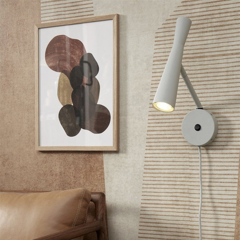 Applique Murale Bordeaux Gris Clair GU10