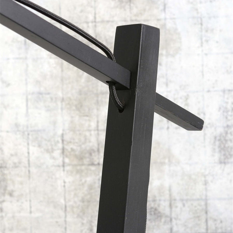 Lampadaire Ibiza Bambou Noir 150 cm
