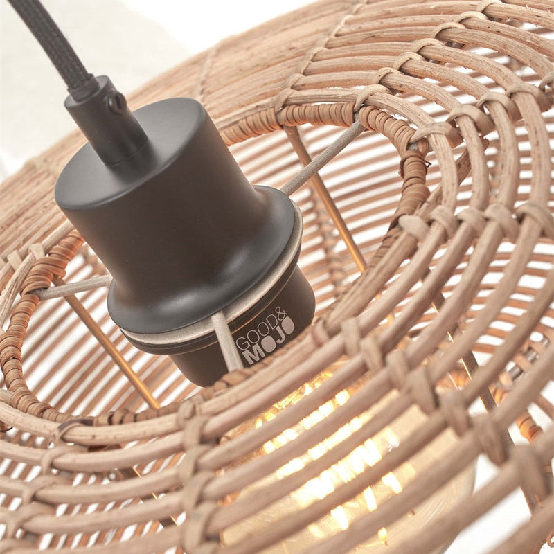 Lampadaire Tanami Rotin et Bambou Naturel 150 cm