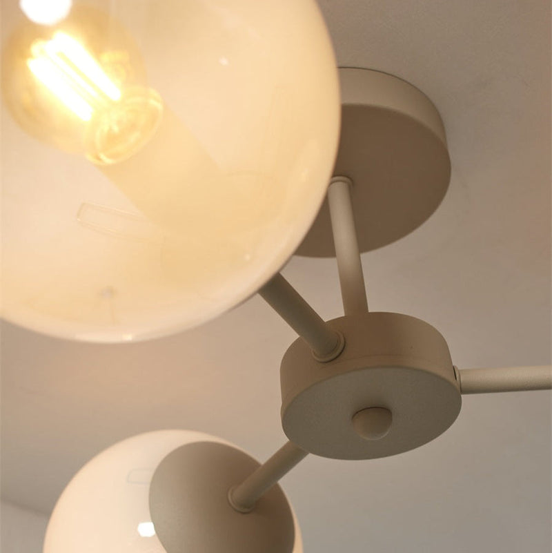 Plafonnier Aspen 3 Bras Blanc Lait