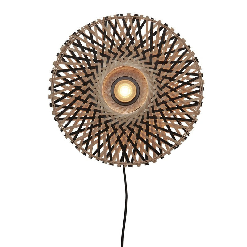 Applique Murale Kalimantan Bambou Noir et Naturel XS