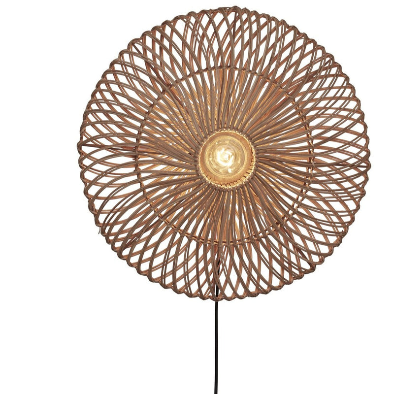 Applique Murale Zanzibar Rotin Naturel 55 cm