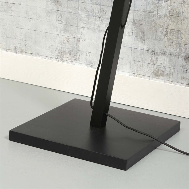 Lampadaire Bhutan Bambou Noir et Naturel 150 cm