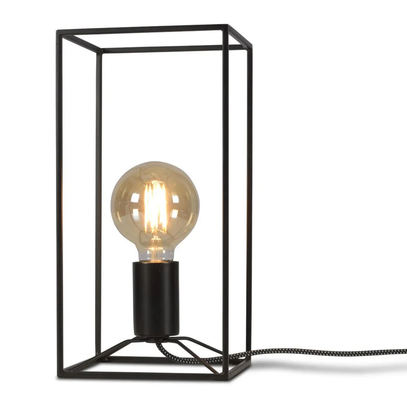 Lampe à Poser Antwerp Fer Rectangle Noir