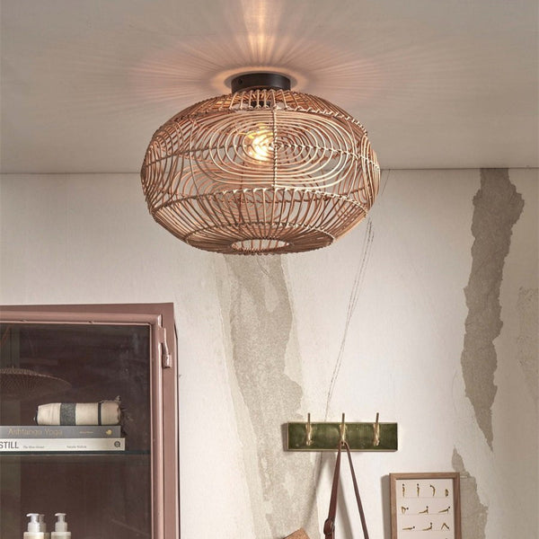 Plafonnier Madeira Rotin Naturel 48 cm