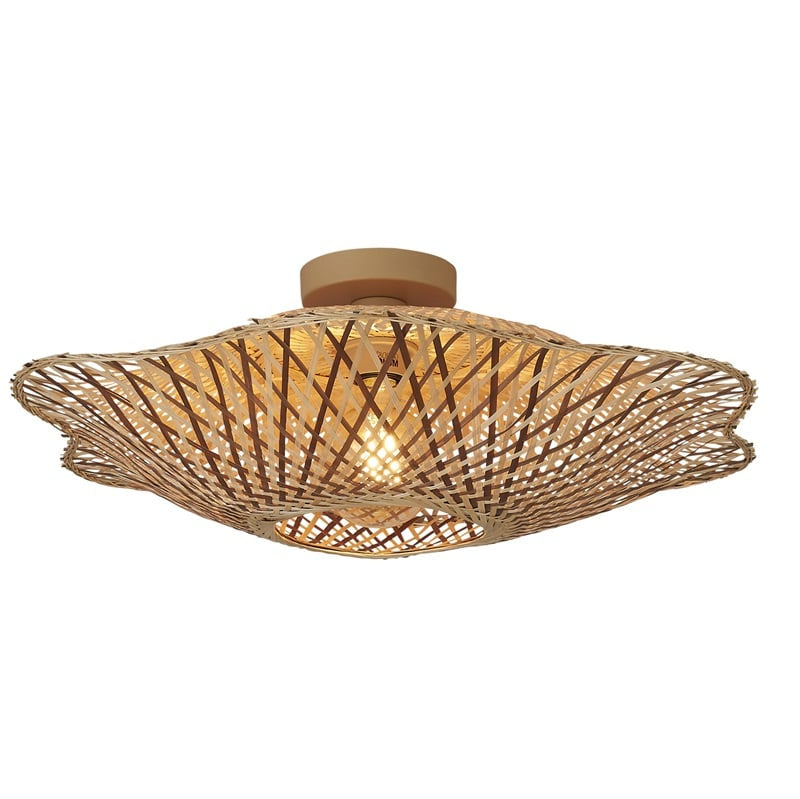 Plafonnier Madura Bambou Naturel et Brun 60 cm