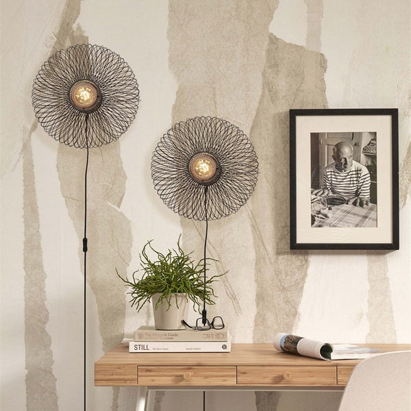 Applique Murale Cango Bambou Noir 40x20 cm