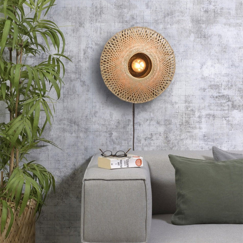 Applique Murale Kalimantan Bambou Noir et Naturel