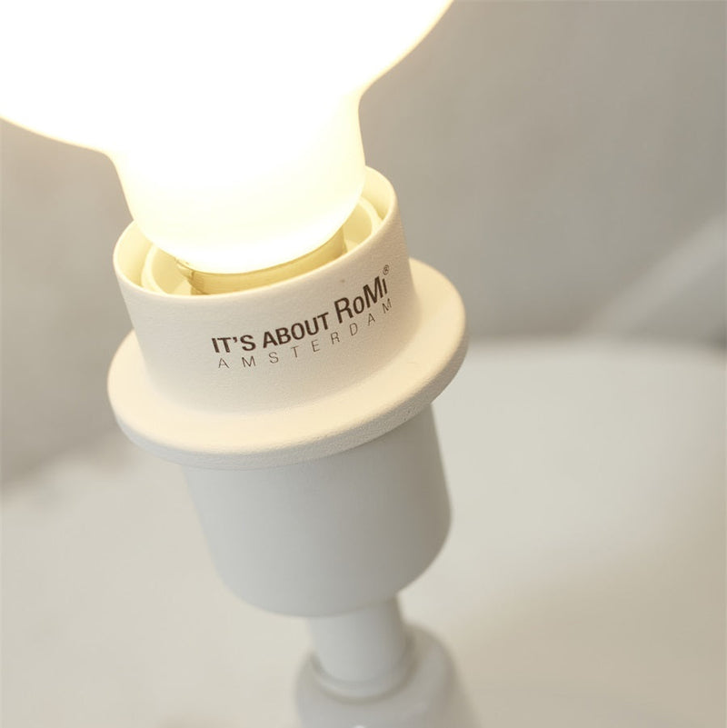 Lampe à Poser Reykjavik Verre Blanc et Noir
