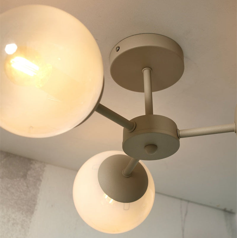 Plafonnier Aspen 3 Bras Blanc Lait