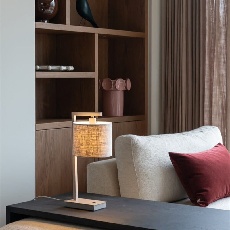 Lampe de Table Boston Sable et Lin Clair
