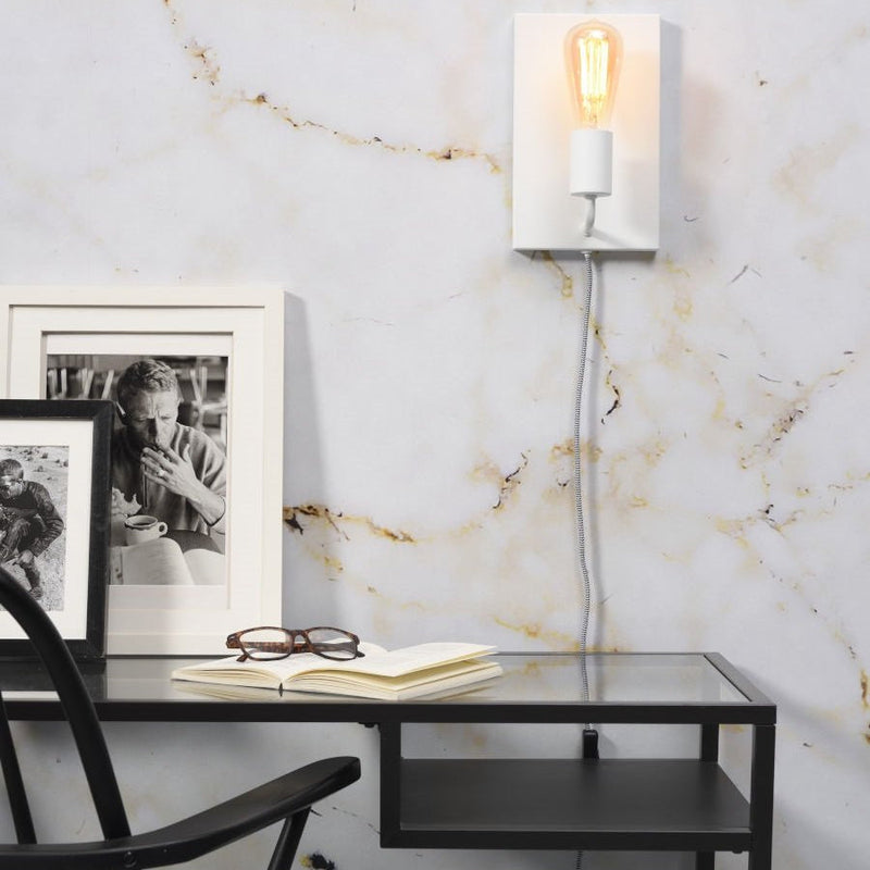 Applique Murale Madrid Fer Blanc L