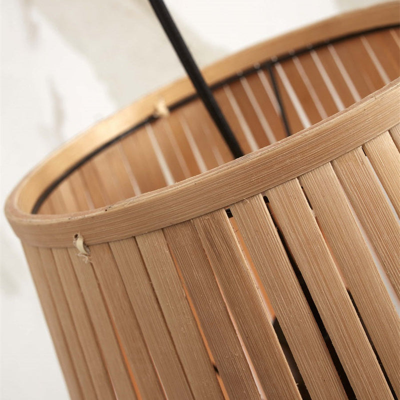 Suspension Merapi Bambou Naturel Évasée 40 cm