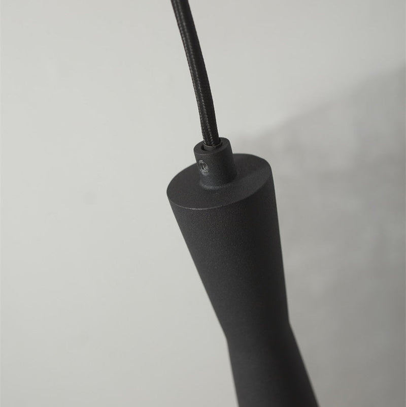 Suspension Cylindrique Bordeaux Noire GU10