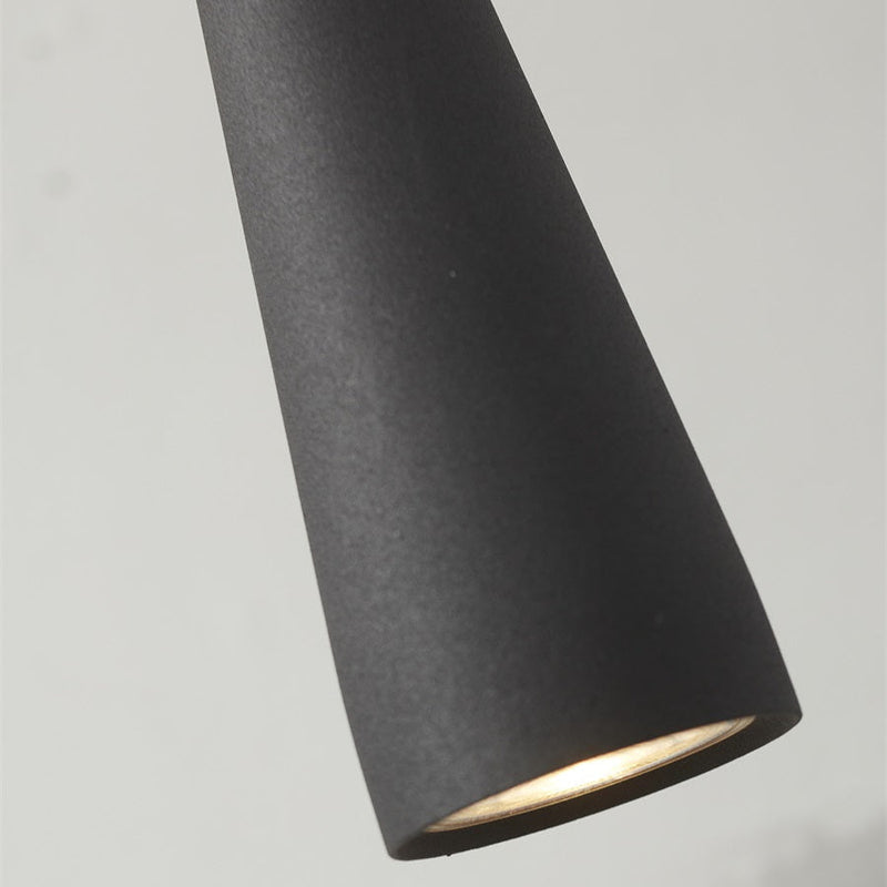 Suspension Cylindrique Bordeaux Noire GU10
