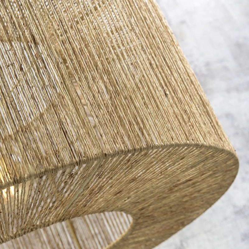 Lampadaire Iguazu Jute et Bambou Naturel 218 cm