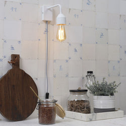 Applique Murale Madrid Fer Blanc S