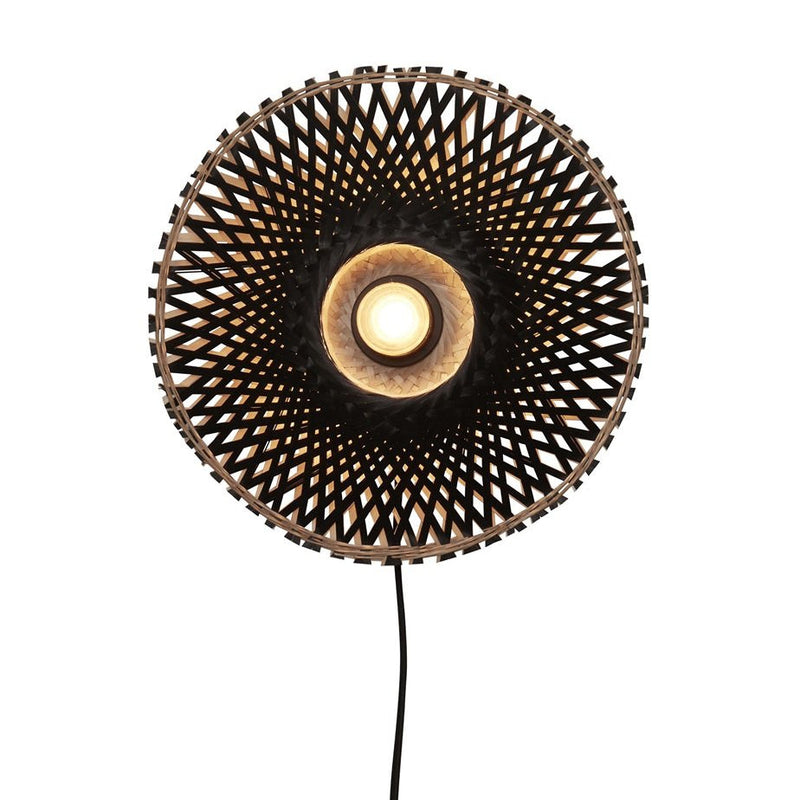 Applique Murale Kalimantan Bambou Noir et Naturel L