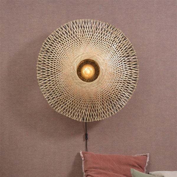 Applique Murale Kalimantan Bambou Noir et Naturel L