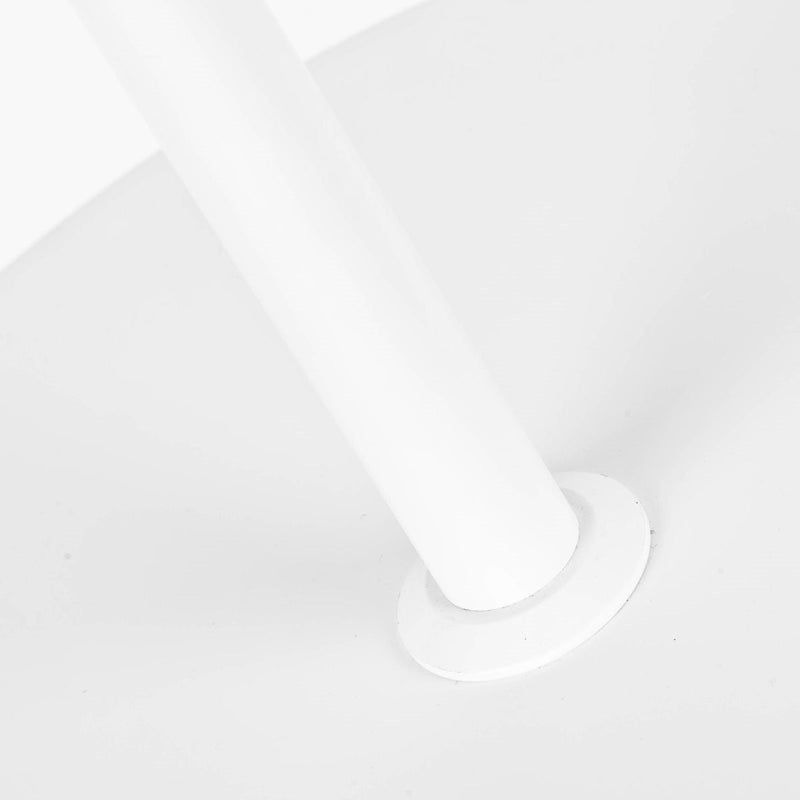 Lampadaire Monaco Fer Nickelé et Coton Noir 170 cm