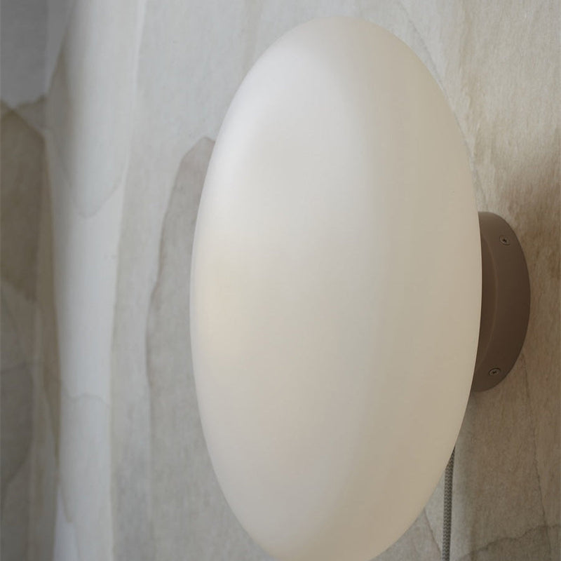 Applique Murale Sapporo Verre Blanc et Sable