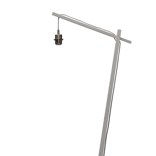 Lampadaire Madeira Rotin et Bambou Blanc Naturel 176 cm