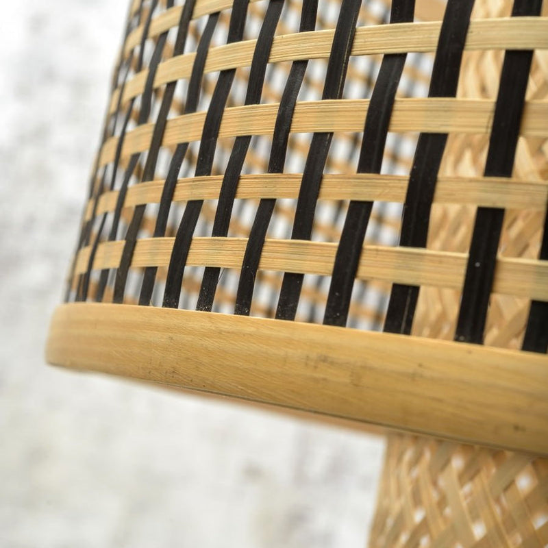 Suspension Bromo Bambou et Fer Naturel Ø60 cm