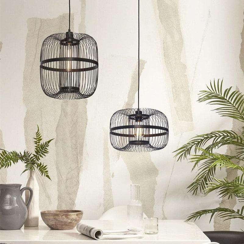 Suspension Hokkaido Bambou Noir 25 cm