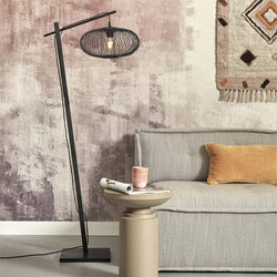 Lampadaire Cango Bambou Noir 150 cm