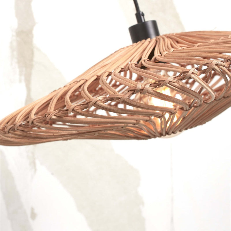 Lampadaire Zanzibar Rotin et Bambou Naturel 150 cm