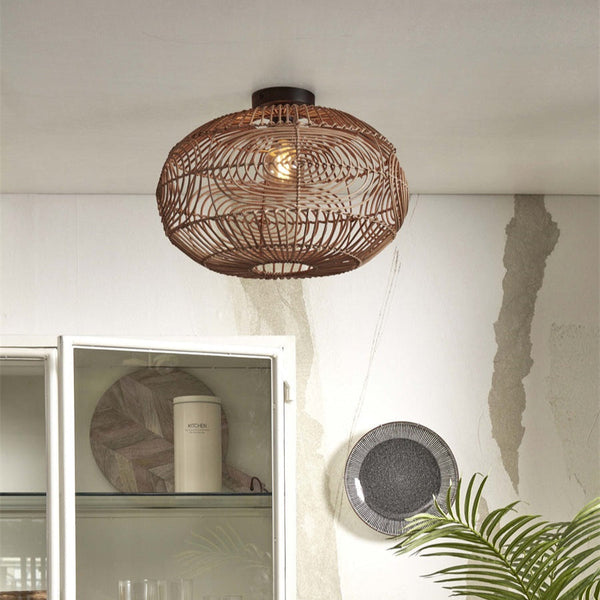 Plafonnier Madeira Rotin Naturel 48 cm