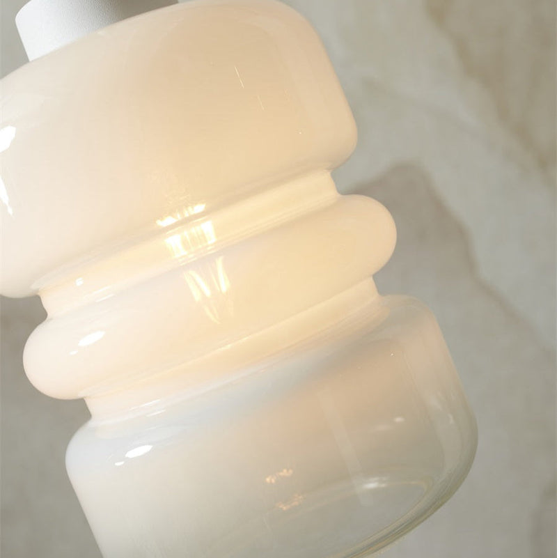 Suspension Verona Verre Dégradé Blanc Ø15 cm