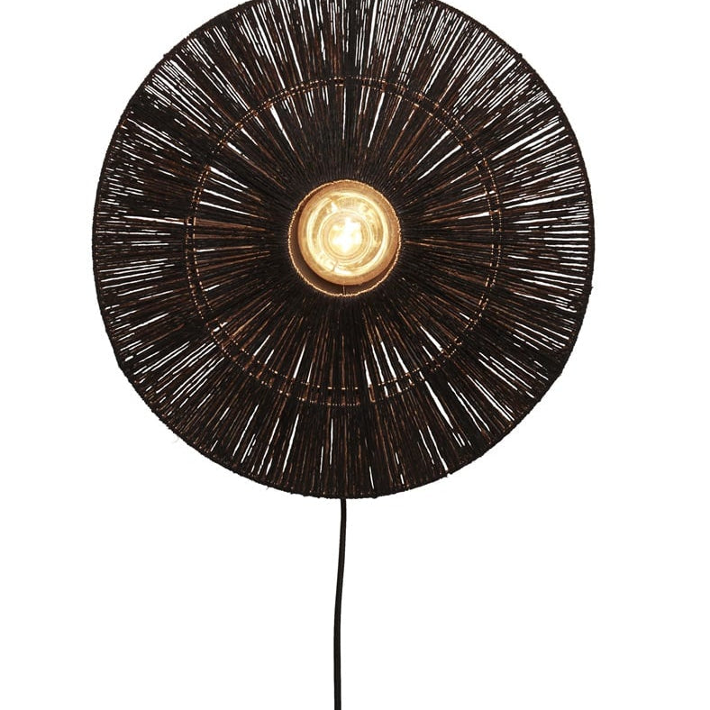 Applique Murale Iguazu Jute Noir 40 cm