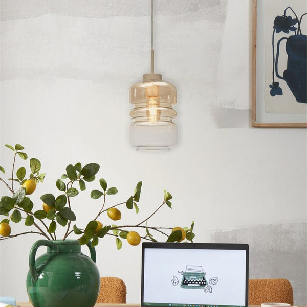 Suspension Verona Verre Ambré Dégradé Ø15 cm