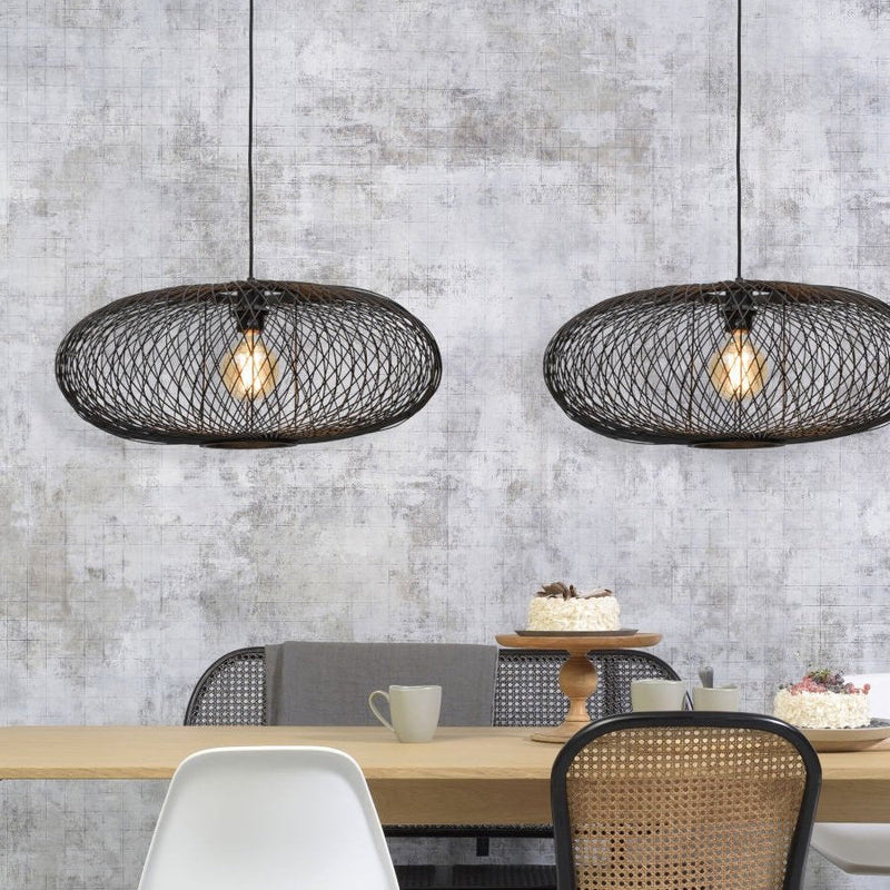 Suspension Cango Ellipse Bambou Noir L