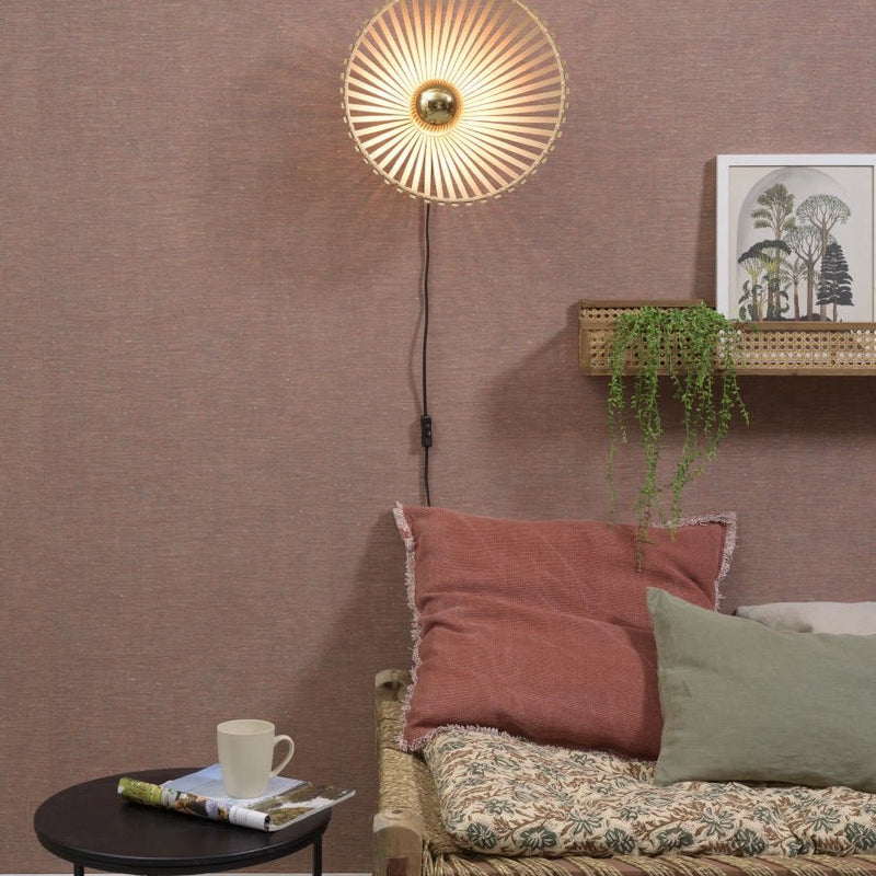 Applique Murale Bromo Bambou Naturel 50 cm