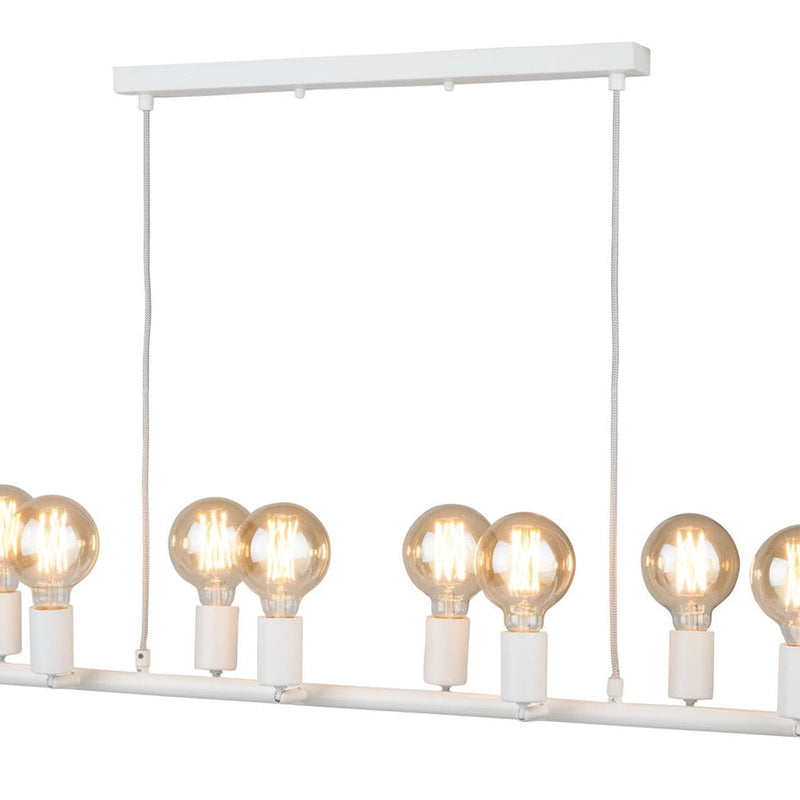 Suspension Blanche Miami 8 Bras Design