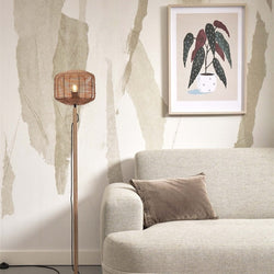 Lampadaire Tanami Droit Rotin et Bambou Naturel 130 cm